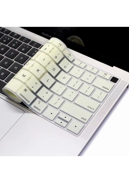 Ab-Temizle Ab Abd Ingilizce Klavye Cilt Için Macbook Air 13 2018 A1932 Klavye Kapağı Silikon Su Geçirmez Cilt Filmi Koruyucu (Yurt Dışından)