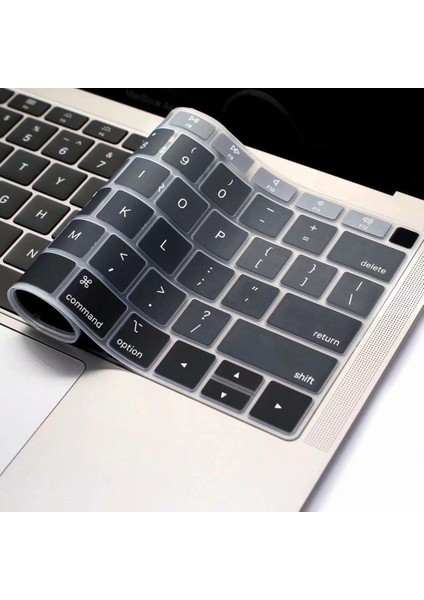 Ab-Temizle Ab Abd Ingilizce Klavye Cilt Için Macbook Air 13 2018 A1932 Klavye Kapağı Silikon Su Geçirmez Cilt Filmi Koruyucu (Yurt Dışından)
