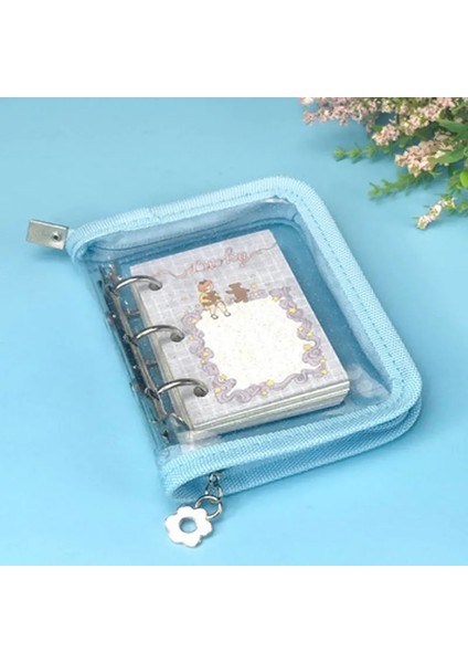 Siyah Kapak Yiwi Kawaii Zip Çanta Mini Cep 3 Halka Gevşek Yaprak Günlük Defter Bağlayıcı Dergisi Gündem Kitap Doğum Günü Kore Okul Kırtasiye (Yurt Dışından) modelleri