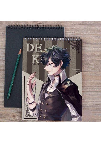 I A4 My Hero Academia Anime Defterler Todoroki Shoto Midoriya Izuku A4 Sketchbook Öğrenci Kırtasiye Beraberlik Çocuk Okul Malzemeleri (Yurt Dışından)