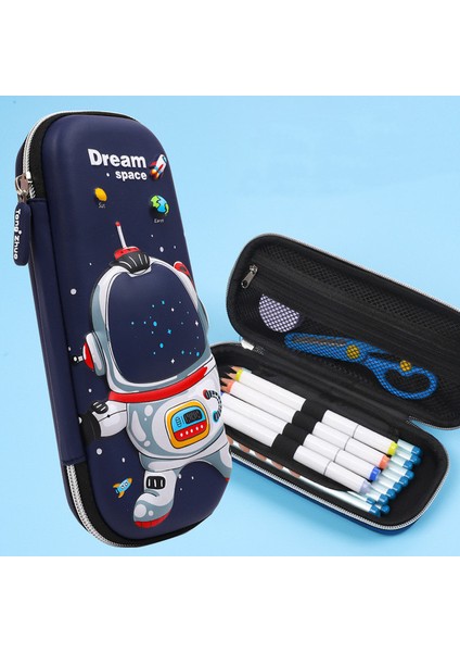B4 3D Uzay Sevimli Kalem Kutusu Okul Kırtasiye Kutusu Plastik Karikatürler Çocuklar Için Kalem Kutuları Kalem Kutusu Hediyeler Öğrenci Kalem Kutusu Kawaii Çanta (Yurt Dışından)