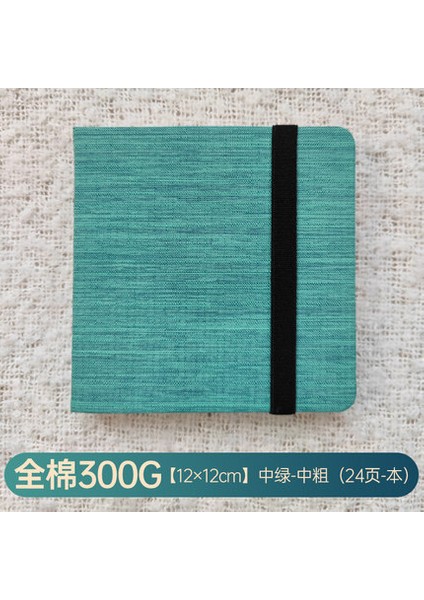 Yeşil (Soğuk Pres) Seamiart Potentate Mini Kare Suluboya Dergisi Çizim Dizüstü Eskiz Defteri % 100% Pamuk 300GSM Sıcak Soğuk Pres (Yurt Dışından)