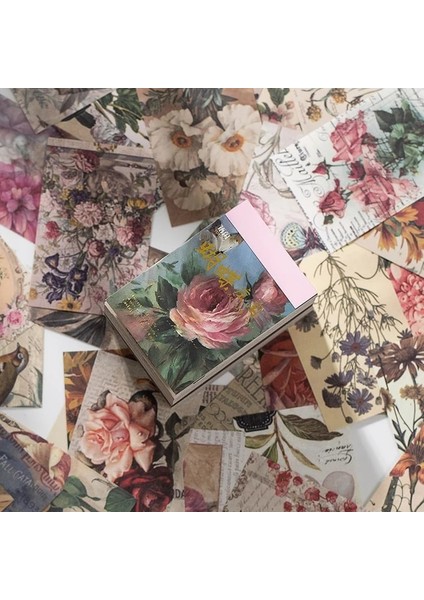 C Yoofun 450 Yaprak Bloknot Malzeme Kitap Vintage Sülfürik Asit Kağıt Kolaj Mermi Günlükleri Dekorasyon Okul Kırtasiye (Yurt Dışından)