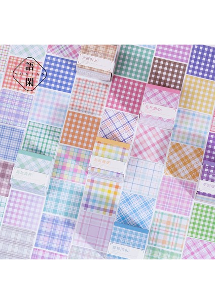 B Not Defteri Izgara Ekose Not Yapışkan Olmayan 10 Tasarım 400 Yaprak Mesaj Notları Kawaii Dekor Papeleria Kırtasiye Ofis Okul Malzemeleri (Yurt Dışından) indirimleri
