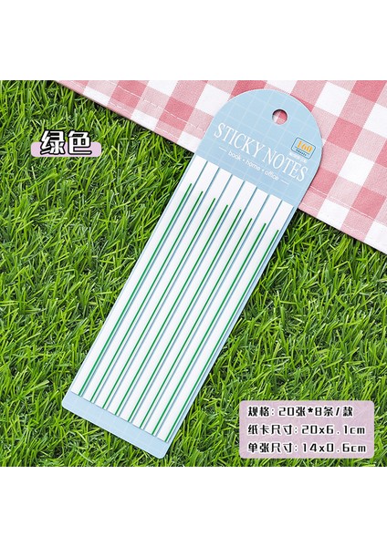E Not Defteri Pet Altı Çizili Şerit Yapışkan Not Şeffaflık Çıkartması Scrapbooking Kawaii Not Defteri Günlüğü Kırtasiye Okul Malzemeleri (Yurt Dışından)