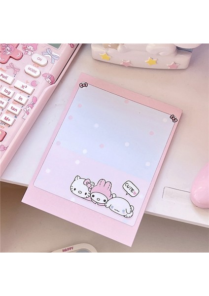 D 50 Yaprak/paket Sevimli Anime Bloknot Mesaj Notları Dekoratif Not Defteri Not Kontrol Listesi Notu Kawaii Kırtasiye Ofis Malzemeleri (Yurt Dışından) fırsatları
