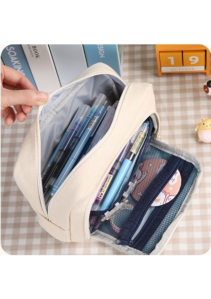 3 Rastgele Broşlar Tuval Kalem Kutusu Okul Malzemeleri Kalem Kutusu Estuches Escolar Kızlar Için Kalem Kutuları Trousse Kawaii Kırtasiye Kalem Kutusu (Yurt Dışından) fiyatları