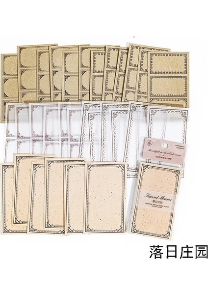 Stil 4 30 Adet Retro Sınır Not Defteri Malzeme Kağıt Mermi Günlük Planlayıcısı Scrapbooking Vintage Çerçeve Dekoratif Dıy Kraft El Işi Kağıdı (Yurt Dışından)