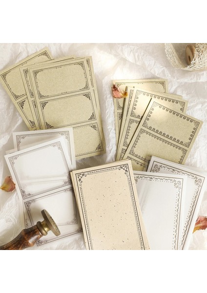 Stil 4 30 Adet Retro Sınır Not Defteri Malzeme Kağıt Mermi Günlük Planlayıcısı Scrapbooking Vintage Çerçeve Dekoratif Dıy Kraft El Işi Kağıdı (Yurt Dışından) fırsatları