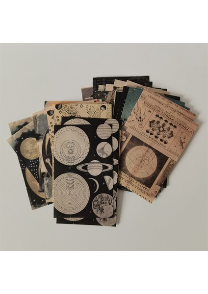 Stil 3 60 Adet Vintage Gezegen Ay Malzeme Kağıt Paketi Dekoratif Kırtasiye Scrapbooking Günlüğü Albümü Etikel Önemsiz Dergisi Planlayıcısı (Yurt Dışından) fırsatları