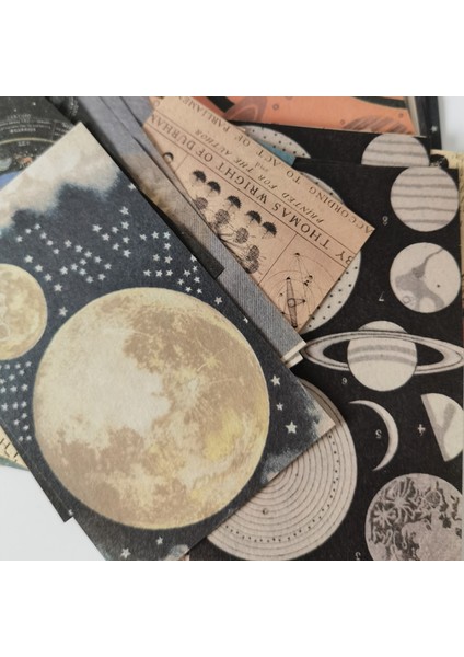 Stil 3 60 Adet Vintage Gezegen Ay Malzeme Kağıt Paketi Dekoratif Kırtasiye Scrapbooking Günlüğü Albümü Etikel Önemsiz Dergisi Planlayıcısı (Yurt Dışından) indirimleri