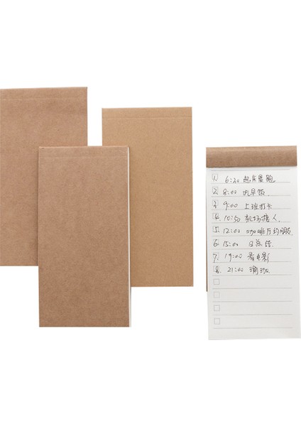 Yatay Çizgi Kitap Taşınabilir Kraft Kağıt Defter Küçük Kitap Öğrenciler Yırtabilir Pratik Not Defteri Mini Takvim Dizüstü Izgara Günlüğü Okul Malzemeleri (Yurt Dışından) fiyatları