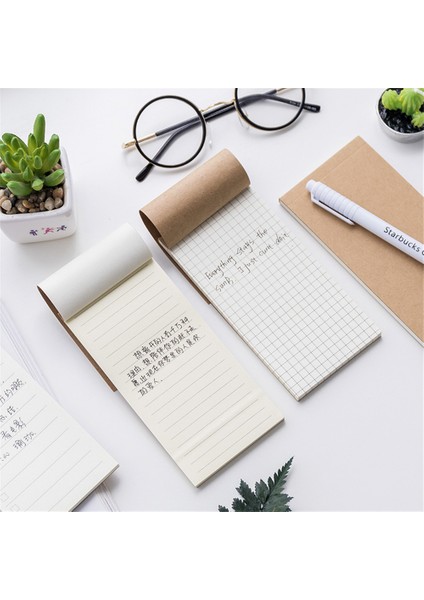 Yatay Çizgi Kitap Taşınabilir Kraft Kağıt Defter Küçük Kitap Öğrenciler Yırtabilir Pratik Not Defteri Mini Takvim Dizüstü Izgara Günlüğü Okul Malzemeleri (Yurt Dışından) indirimleri