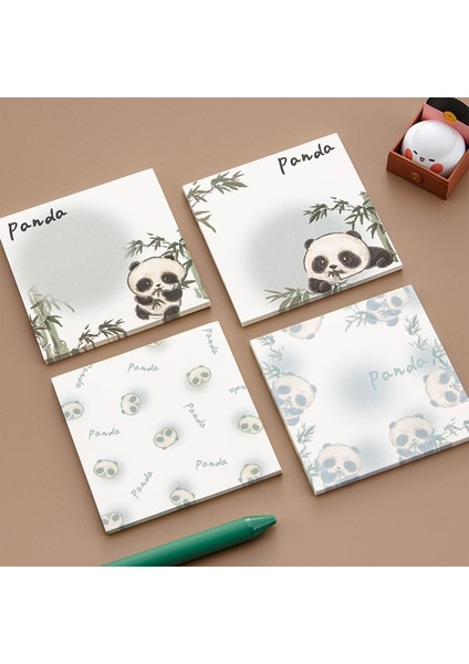 Panda Çok Karikatür Panda Yapışkan Not Defteri Yapışkanlı Mesaj Notları Yırtılabilir 50 Sayfa Okul Kırtasiye Öğrenci Öğretmen Çocuk Hediye (Yurt Dışından)