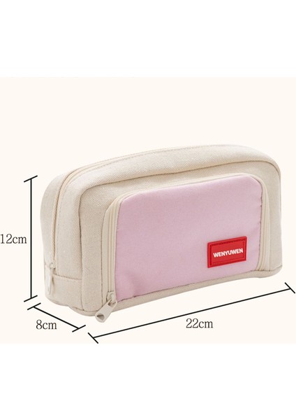 3 Rastgele Broşlar Tuval Kalem Kutusu Okul Malzemeleri Kalem Kutusu Estuches Escolar Kızlar Için Kalem Kutuları Trousse Kawaii Kırtasiye Kalem Kutusu (Yurt Dışından) indirimleri
