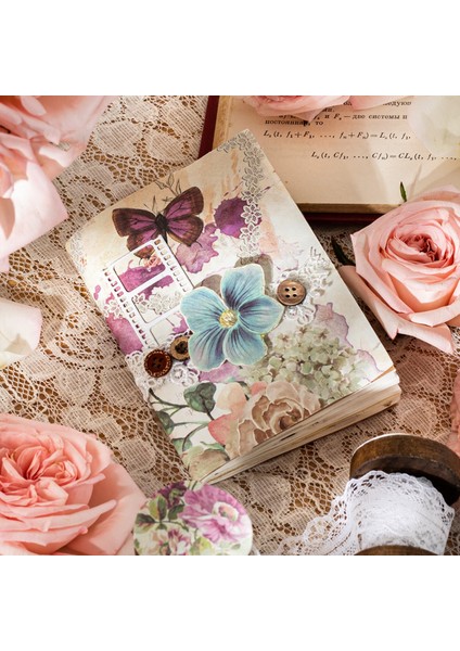 D Yoofun 50 Adet/grup Vintage Rüya Bahçe Bloknot Malzeme Kağıt Önemsiz Dergisi Scrapbooking Kartları Retro Arka Plan Dekorasyon Kağıdı (Yurt Dışından) indirimleri