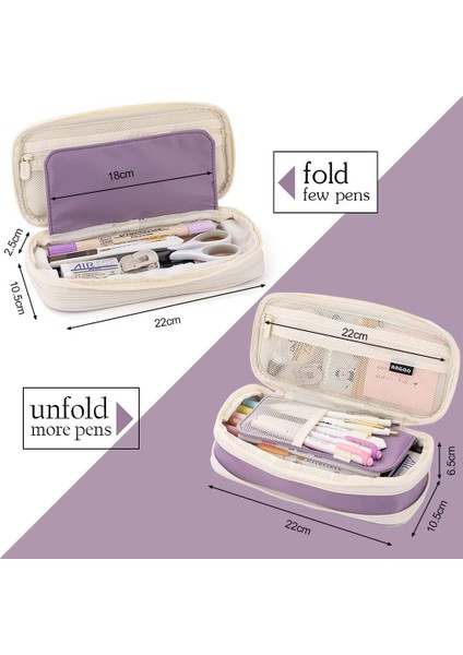 610 Pembe Kalem Kutusu Büyük Kapasiteli Katlanabilir Çanta Su Geçirmez 9 Renk Öğrenci Ofis Okul Malzemeleri Için Kawaii Kırtasiye (Yurt Dışından) fiyatları