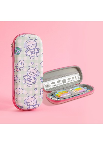 P Kawaii Kalem Kutuları Büyük Kapasiteli Pembe Kalem Kutusu Için Sevimli Okul Pennen Zak Plumier Scolaire Fille Estojo Escola Tavşan Kalem Kutusu (Yurt Dışından)