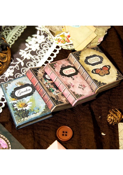 03MF 60 Adet/grup Bloknot Malzeme Kağıt Eski Anılar Kitabı Önemsiz Dergisi Scrapbooking Kartları Retro Arka Plan Dekorasyon Kağıdı (Yurt Dışından)