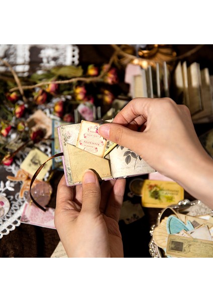 03MF 60 Adet/grup Bloknot Malzeme Kağıt Eski Anılar Kitabı Önemsiz Dergisi Scrapbooking Kartları Retro Arka Plan Dekorasyon Kağıdı (Yurt Dışından)