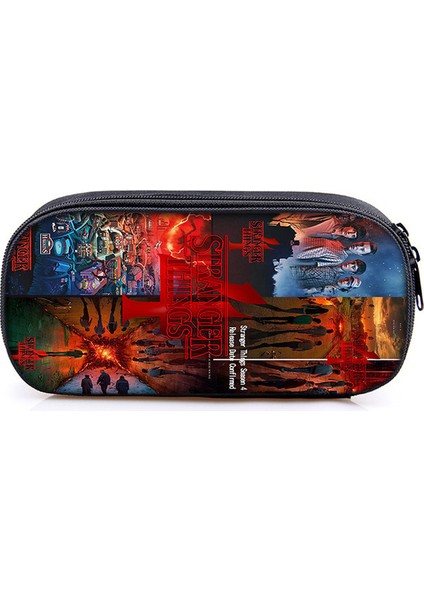 17 Anime Stranger Şeyler Kalem Çantaları Öğrenciler Kırtasiye Tedarik Kalem Kalem Tutucu Karikatür Çanta Hediye Kozmetik Durumda Çanta (Yurt Dışından)