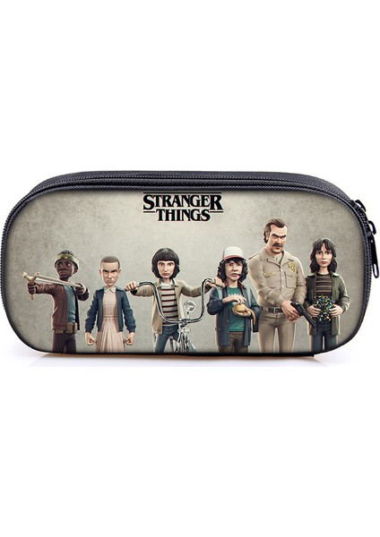 17 Anime Stranger Şeyler Kalem Çantaları Öğrenciler Kırtasiye Tedarik Kalem Kalem Tutucu Karikatür Çanta Hediye Kozmetik Durumda Çanta (Yurt Dışından) modelleri