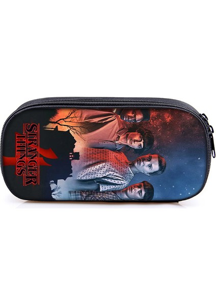 17 Anime Stranger Şeyler Kalem Çantaları Öğrenciler Kırtasiye Tedarik Kalem Kalem Tutucu Karikatür Çanta Hediye Kozmetik Durumda Çanta (Yurt Dışından) fırsatları