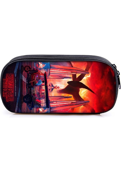 17 Anime Stranger Şeyler Kalem Çantaları Öğrenciler Kırtasiye Tedarik Kalem Kalem Tutucu Karikatür Çanta Hediye Kozmetik Durumda Çanta (Yurt Dışından) indirimleri