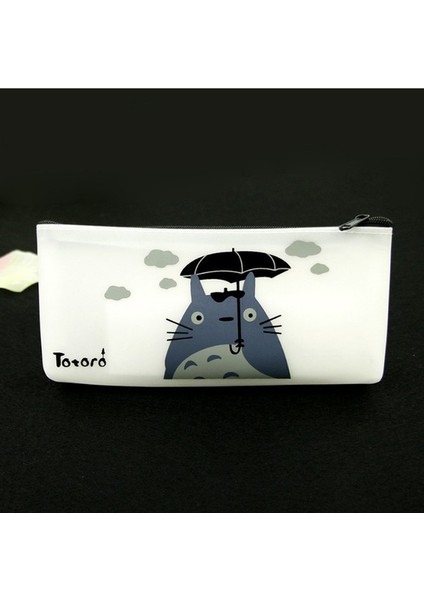 Stil 3 Kawaii Totoro Kalem Kutusu Yaratıcı Fermuar Öğrenci Kalem Çantası Ofis Okul Malzemeleri Kırtasiye Sevimli Kozmetik Çantası Hediye (Yurt Dışından)