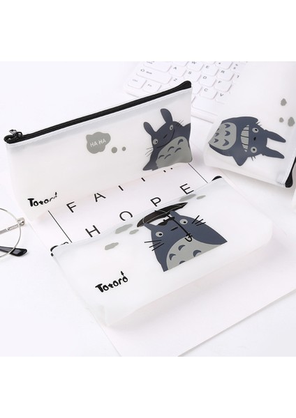 Stil 3 Kawaii Totoro Kalem Kutusu Yaratıcı Fermuar Öğrenci Kalem Çantası Ofis Okul Malzemeleri Kırtasiye Sevimli Kozmetik Çantası Hediye (Yurt Dışından) modelleri