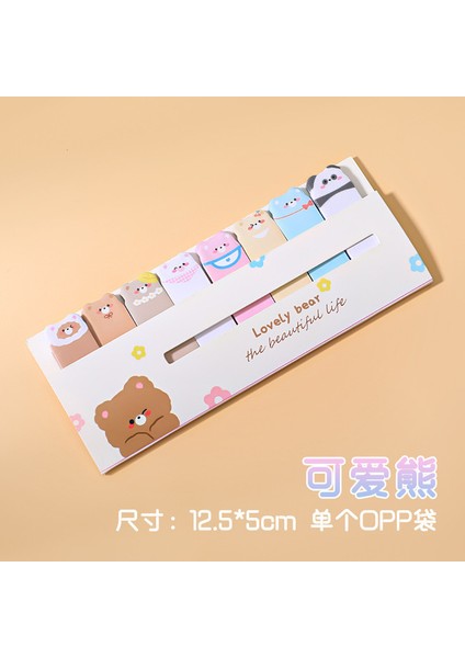 B 120 Adet Çok Renkli Kawaii Karikatür Meyve Çiçeği Yazılabilir Yapışkan Notlar Dizini Sayfalar Için Kitap Ayracı Sınıflandırması (Yurt Dışından)