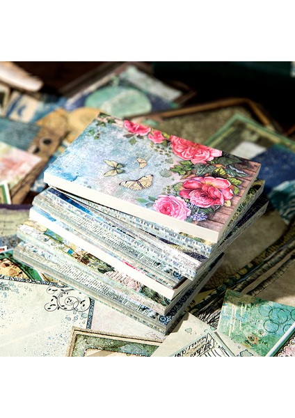 Bir Shanbu 60 Adet/paket Gül Manor Serisi Bloknot Hafif Kağıt Retro Renkli Malzeme Kağıt Deco Scrapbooking Kolaj Dıy Günlüğü Kağıdı (Yurt Dışından)
