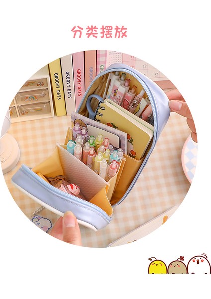 C Yaratıcı Geri Çekilebilir Kalem Kutusu Kawaii Öğrenci Kalem Kutuları Çanta Büyük Kırtasiye Okul Malzemeleri Saklama Çantası Kutusu Sevimli Kalemlik (Yurt Dışından) modelleri