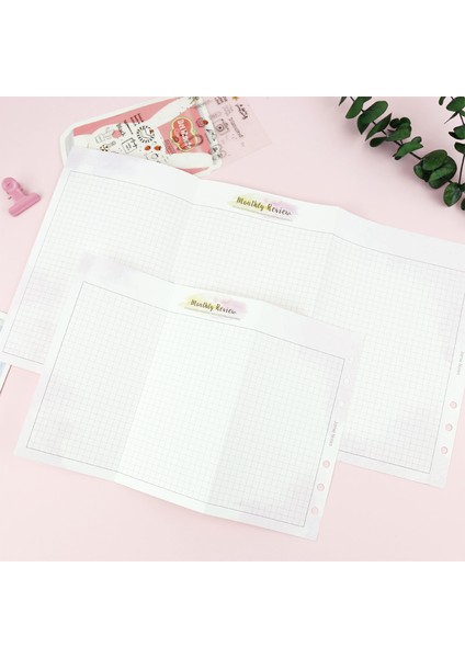 3 Katlı Fan Aylık A7-80X120MM Mypretties Fantasy Aylık Planlayıcı Yedekler A5 A6 6 Delikli Bağlayıcı Organizatör Defter Kağıtları Için Üç Katlı Dolgu Kağıtları N.709 (Yurt Dışından) indirimleri