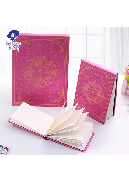 Pembe Ince Taneli 32K Paul Rubens 16K / 32K / 64K Suluboya Kağıdı %50 Pamuk Zarif Resim Yazma Defteri 300G (Sanatçılar Için) (Yurt Dışından) modelleri