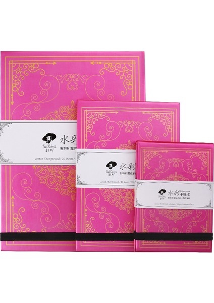 Pembe Ince Taneli 32K Paul Rubens 16K / 32K / 64K Suluboya Kağıdı %50 Pamuk Zarif Resim Yazma Defteri 300G (Sanatçılar Için) (Yurt Dışından) fırsatları
