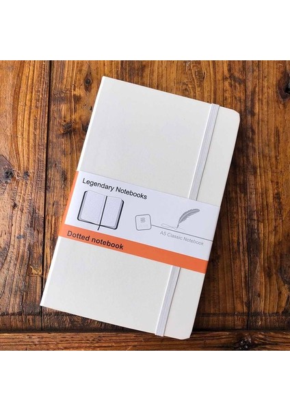 Klasik Beyaz Kare A5 Klasik Efsanevi Defter Gündem Not Defteri Sanat Dergisi Noktalı Sayfalar/çizgili/kare/boş 100GSM Kağıt (Yurt Dışından)