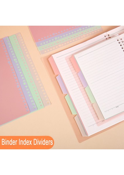 B5-26 Delikli Stil 2 4 Sekme A4 A5 B5 Plastik Bağlayıcı Indeks Bölücüler Bağlayıcı Sayfası Defter Klasörleri Için Çok Renkli Dizin Sekmeleri Sekmeli Sayfa Koruyucuları (Yurt Dışından)