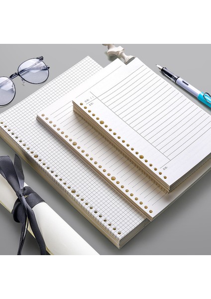 Cornell-Izgara A4 60 Yaprak Gevşek Yaprak Defter Dolum Spiral Ciltleyici 26 Delik Günlük Planlayıcı A4 A5 B5 Izgara Cornell Hattı Iç Çekirdek Kağıt Kırtasiye (Yurt Dışından)