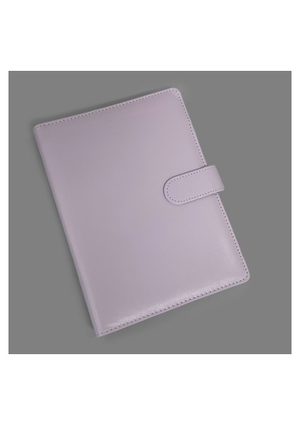 Mor Sadece Kapak Şeker Renk A5 Pu Deri Bağlayıcı Fotoğraf Kartları Kapak Sevimli Kpop Gevşek Yaprak Toplama Kitap Fotoğraf Kartları Albümü Depolama Kitap Kırtasiye (Yurt Dışından)