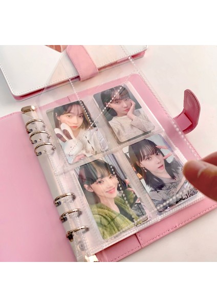 Mor Sadece Kapak Şeker Renk A5 Pu Deri Bağlayıcı Fotoğraf Kartları Kapak Sevimli Kpop Gevşek Yaprak Toplama Kitap Fotoğraf Kartları Albümü Depolama Kitap Kırtasiye (Yurt Dışından) indirimleri