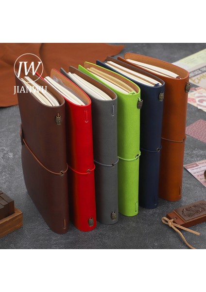Yeşil A6 Jıanwu 19.8*12 cm 76 Sayfa Retro Dizüstü Pu Deri Çok Fonksiyonlu Seyahat Tn Dergisi Not Defteri Bandaj Okul Malzemeleri Kırtasiye (Yurt Dışından) fiyatları