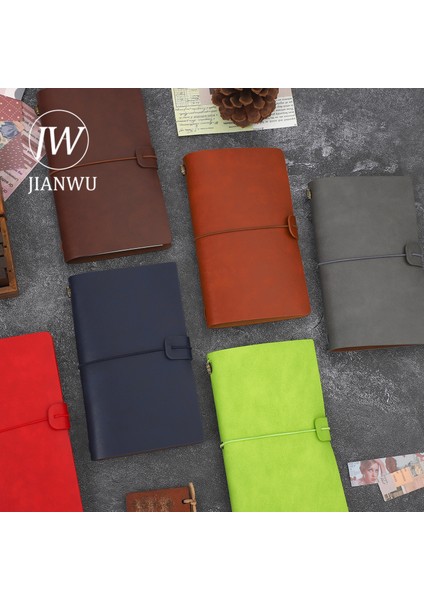 Yeşil A6 Jıanwu 19.8*12 cm 76 Sayfa Retro Dizüstü Pu Deri Çok Fonksiyonlu Seyahat Tn Dergisi Not Defteri Bandaj Okul Malzemeleri Kırtasiye (Yurt Dışından) fırsatları