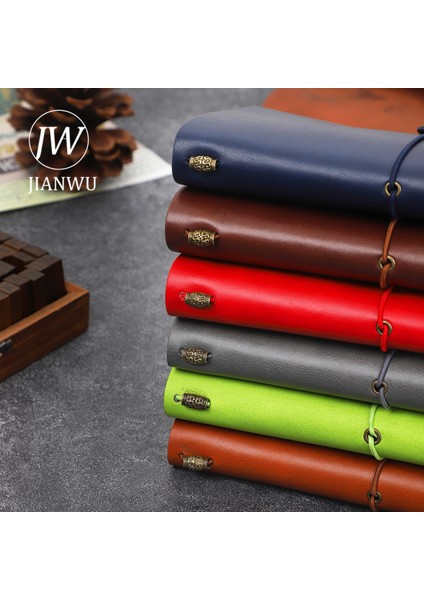Yeşil A6 Jıanwu 19.8*12 cm 76 Sayfa Retro Dizüstü Pu Deri Çok Fonksiyonlu Seyahat Tn Dergisi Not Defteri Bandaj Okul Malzemeleri Kırtasiye (Yurt Dışından) indirimleri