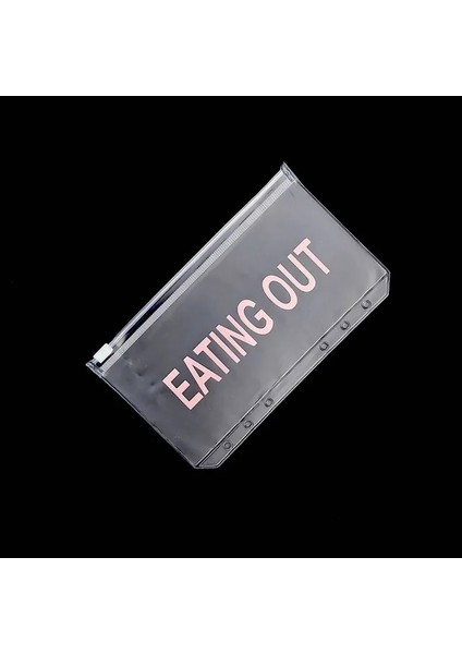 Yemek Out A5 A6/a5 Nakit Planlayıcısı Bağlayıcı Cep Dosya Düzenleyici Depolama Klasörü Şeffaf Pvc Gevşek Yaprak Kese Fermuarlı Dosyalama Bağlayıcı (Yurt Dışından)