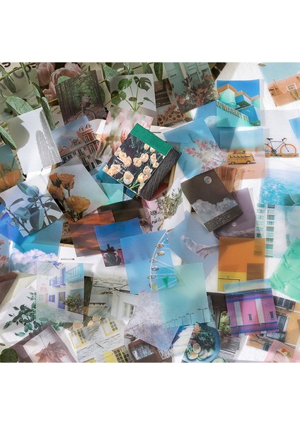 B Yoofun 365 Yaprak Bloknot Sülfürik Asit Kağıt Malzeme Kitap Vintage Kolaj Mermi Günlükleri Dekorasyon Okul Kırtasiye (Yurt Dışından)