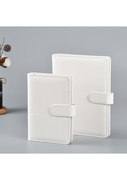 Beyaz A6 Yaratıcı A6 Deri Bütçe Bağlayıcı Defter Cep Pvc Para Tasarrufu Gider Bütçeleme Bağlayıcı Kapakları Planlayıcısı Çıkartmalar Kırtasiye (Yurt Dışından)