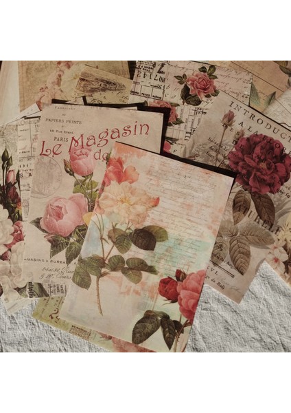 Stil 3 30 Sayfa Büyük Boy Vintage Malzeme Kağıt Scrapbooking Dergisi Günlüğü Kolaj Önemsiz Arka Plan Dekorasyon Retro Kırtasiye (Yurt Dışından) modelleri