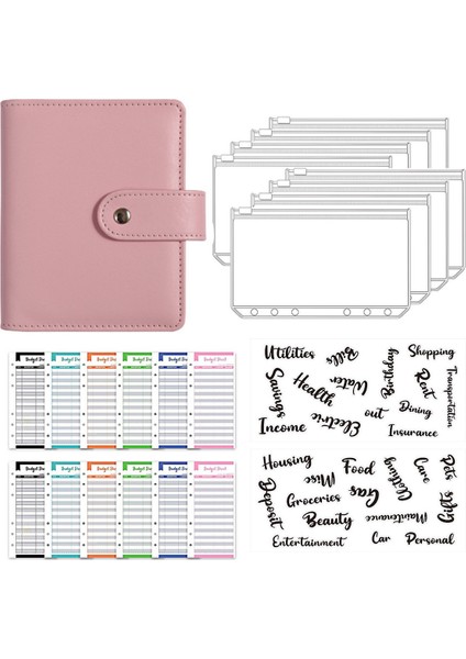 Mor A7 A7 Pu Deri Defter Bağlayıcı Bütçe Planlayıcısı Organizatör Bağlayıcı Kapağı 8 Bağlayıcı Cepler ve 12 Adet Gider Bütçe Sayfaları (Yurt Dışından) fırsatları