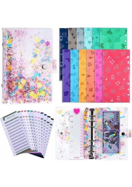 Beyaz A6 Yaratıcı A6 Deri Bütçe Bağlayıcı Defter Cep Pvc Para Tasarrufu Gider Bütçeleme Bağlayıcı Kapakları Planlayıcısı Çıkartmalar Kırtasiye (Yurt Dışından) fiyatları